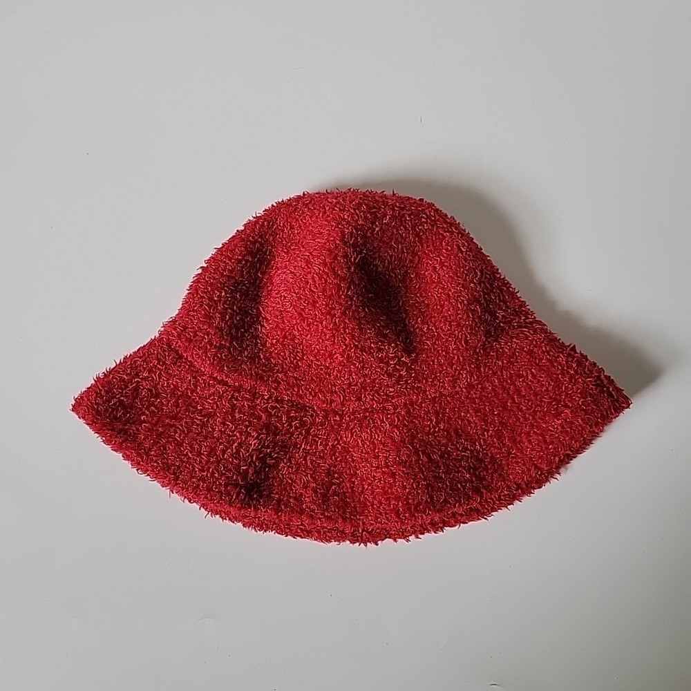 Vintage Liz Claiborne‎ Villager Boucle Bucket Hat Red Academia Preppy Retro 90s